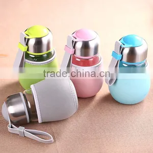 Glass Works Supply Creative Belly Penguins Cup Glass Cup Diving Silicone Strap Penguin thumbnail-2