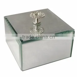 Mirrored Trinket Box,beveled Mirror Box thumbnail-1