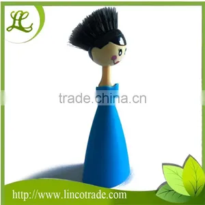 Household Plastic Cartoon Lady Pan Brush thumbnail-1