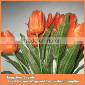 Silk Tulips Flower Artificial Tulip Arrangement Nature Touch Tulip thumbnail-1