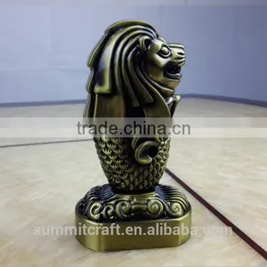 Singapore Souvenirs Gifts Bronze Merlion Statue thumbnail-2