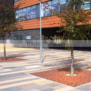 FO-9T02 Hot-selling Corten Steel Tree Perforated Strainer Tree Pool Cover thumbnail-2