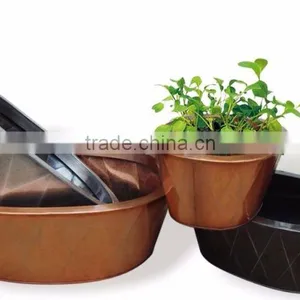 High Quality Best Selling Eco Friendly Set of Round Zinc Flower Vase From Viet Nam thumbnail-1