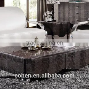 Modern Thick Mdf Cabinet Coffee/center Tables With High Quality Stainless Steel Legs thumbnail-1