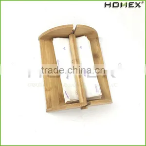 Bamboo Cocktail Napkin Holder w Removable Bar Homex BSCI/Factory thumbnail-3