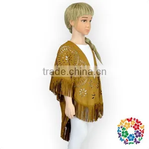 Fashionable Design Fuax Fur Shawl Baby Girl Shawl Suede Leather Shawl thumbnail-1