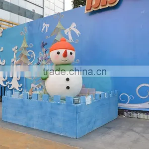 Outdoor Snowman Cartoon Sculpture thumbnail-6