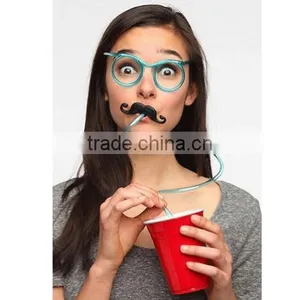 NBRSC Creative Plastic Drinking Glasses Straws for Kid Flexible Glass Straw For Drinking thumbnail-5