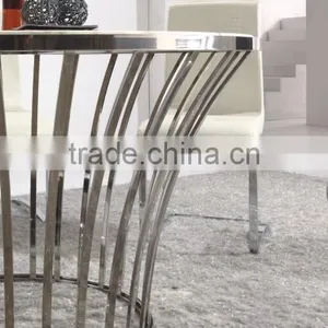 DT11 Luxury Granite Marble Top 48 Inch Round Dining Table Sets thumbnail-1