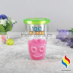 600ml Single Wall Acrylic Plastic Tumbler With Lid thumbnail-3