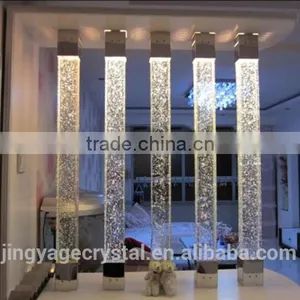 Wholesale Glass Pillars With Colorful Bubble for Partition thumbnail-5