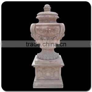Decorative Garden Stone Pot Antique Stone Granite Flowerpots thumbnail-1