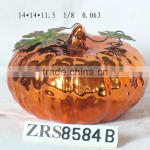 Ceramic Electroplated Pumpkin thumbnail-1