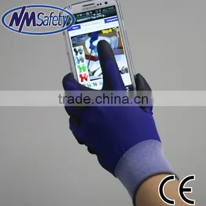 NMSAFETY 2015 New Product Supper Fit pu Dipped Winter Cheap Gloves Iphone thumbnail-1
