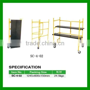 4'' Steel Mini Folding Mobile Scaffold Work Platform thumbnail-1