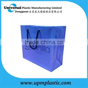 Printed Different Size Cotton Rope Handle Polythene Plastic Bag for Shopping thumbnail-2