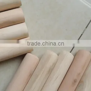 Italian Screw Natural Wooden Broom Handle thumbnail-2