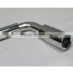 High Quality Adjustable L Shape Carbon Steel Universal Socket Wheel Nut Lug Wrench thumbnail-2
