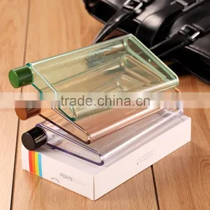 2016 A5 Square Plastic Notebook Bottle Water Sports Bottle Pocket Bottle thumbnail-6