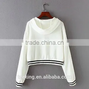 Ladies Fashion Sexy Crop Top Hoodies thumbnail-4