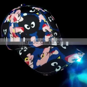 2016 Hot Selling LED Baseball Cap With LED Light on the Visor thumbnail-4