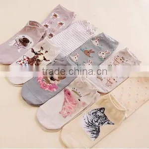 Cartoon Pattern Printed Cotton Cute Tube Socks thumbnail-1