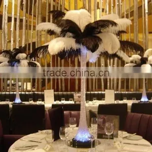 OSTRICH FEATHER IN BLACK AND WHITE COLOR thumbnail-1