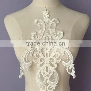 Wedding Flower Embroidery Lace Fabric 3d Flower Wedding Dress Lace Applique thumbnail-5