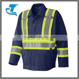 100%Polyester Waterproof Reflective Hi-vis Workwear thumbnail-1