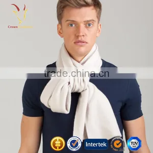Solid Color Mens Cashmere Knitted Scarf On Sale thumbnail-1