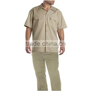 OEM Short Sleeve Shirts And Trousers Uniforms Working For Mechanics Sell Well in North America thumbnail-4