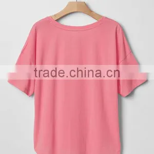 Fashion Custom Rounded Hem Short Sleeve OEM Clothes Cheap Design Kids T-Shirt thumbnail-2