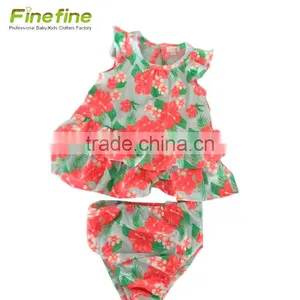 Cute Design Little Girl Summer Baby 2 Piece Clothing Set thumbnail-1
