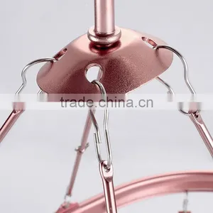 Hot Selling Metal Hanger for Clothes Necklace Holder Bulk Wire Rose Gold Hangers thumbnail-3