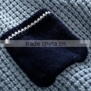 S33470W New Boy Sweaters Cotton Top Warm Knitted V-neck Sweater thumbnail-6