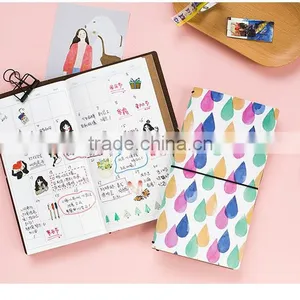Soft Faux Leather Cover Planner Refillable Text Journal Dairy Planner Customizable Notebook With Band thumbnail-6
