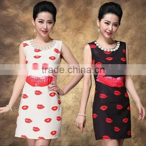 Summer Women Latest Silk African Dresses thumbnail-1