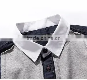 2016 Men Denim Shirts Wholesale , Men Denim Casual Shirt thumbnail-2