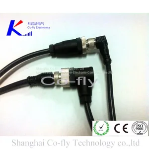 M12 17-контактные водонепроницаемые экранированные угловые формованные кабельные соединители для самцов thumbnail-3