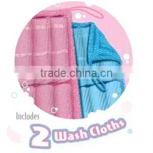 2PCS/LOT Easy Reach The All-in-One Full Body Loofa Wash Cloth thumbnail-4