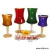 Sell Colored Glass Hurricane Lamps and Candle Holders thumbnail-1
