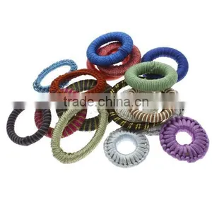 New Mixed Colors Woven Linking Rings With Donut Shape thumbnail-2