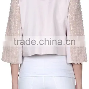 Pink Womens Fashion New Sequin Blazer thumbnail-3