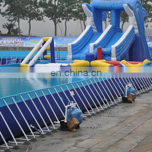 Water Park Metal Frame Blue Ocean Bracket Swimming Water Pool For Kids And Adult thumbnail-1
