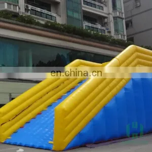 HI Blue and Yellow Pvc Inflatable Ramp for Zorb Balls thumbnail-3