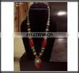 SF-N234 Elegant Red Resin Necklace thumbnail-1