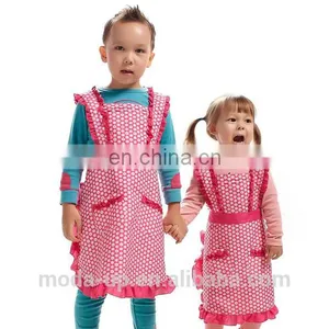 Printed Apron With Lace for Children thumbnail-1
