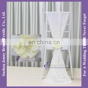 C385#33 Snow White Sequin Chair Wedding Decoration Bride Sash thumbnail-2