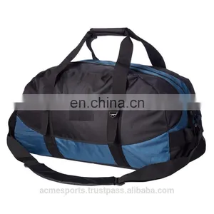 Custtomized Duffle Bags - Blank Duffle Gym Bags Travel LUGGAGE Bag In Black Sports CARRY ON Bag thumbnail-2