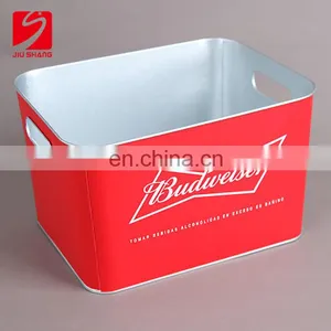 2017 Trend Custom Square Beer Galvanized Metal Ice Bucket thumbnail-2
